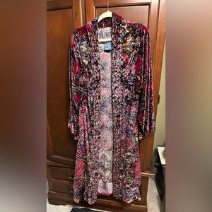 Intimately by Free People long robe. Beautiful colors. Feels like soft velvet
